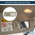 Left Driver Side Car Sun Visor with Mirror for Toyota 4Runner (2010–2024)