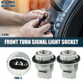Front Turn Signal Light Socket 2 Pcs for Mazda 3 (2004–2009) 3 Pins