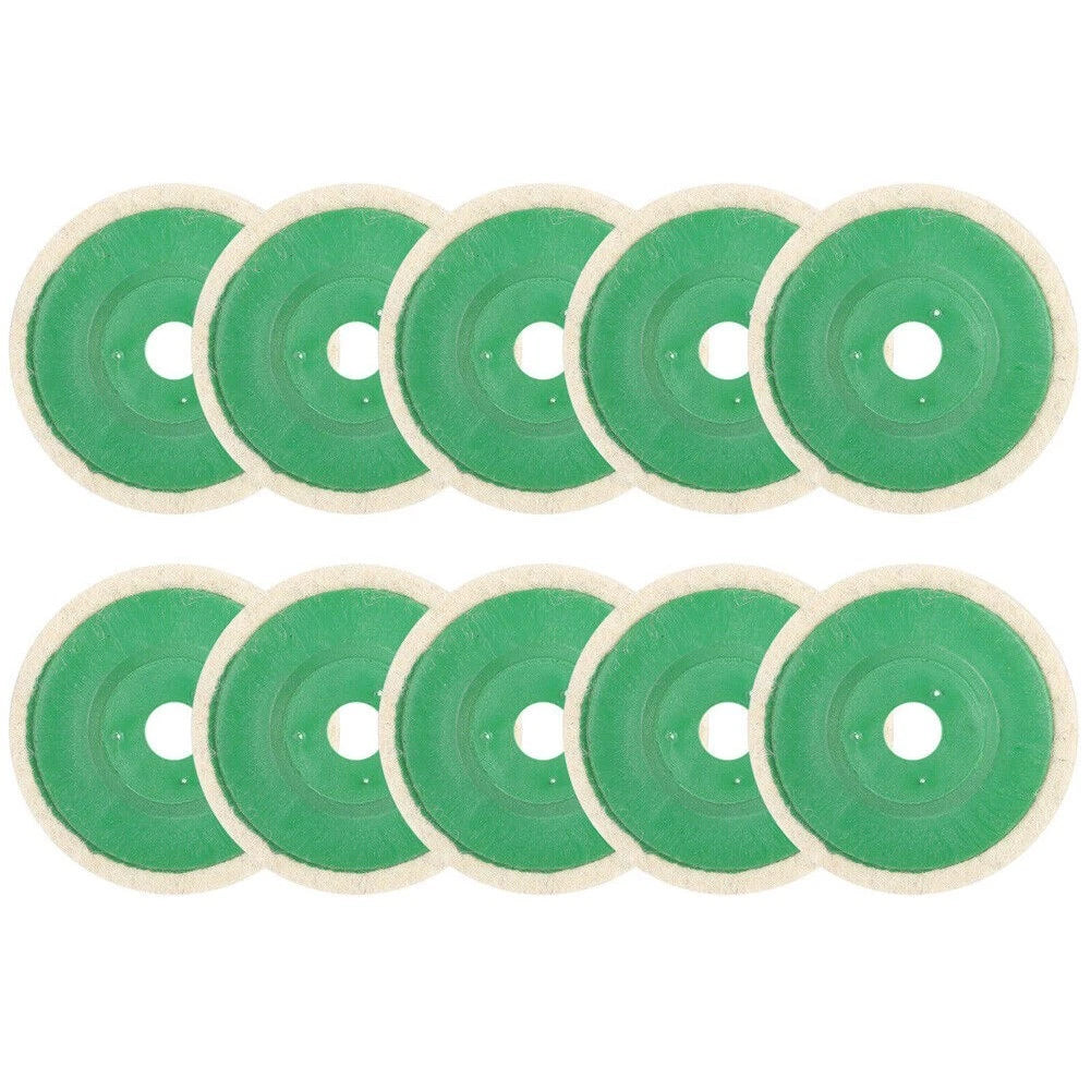 10X 100mm Wool Buffing Angle Grinder Wheel Felt Polishing Disc Pad