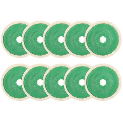 10X 100mm Wool Buffing Angle Grinder Wheel Felt Polishing Disc Pad