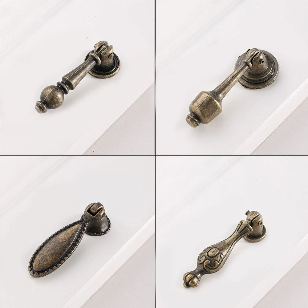 2/5/10Pcs Classy Antique Pull Knob Cupboard Drawer Cabinet Door Handle Hardware