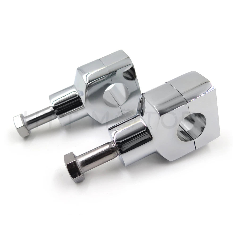 Handlebar Riser Clamp for Motorcycle (Universal, 7/8" 22mm, Chrome)