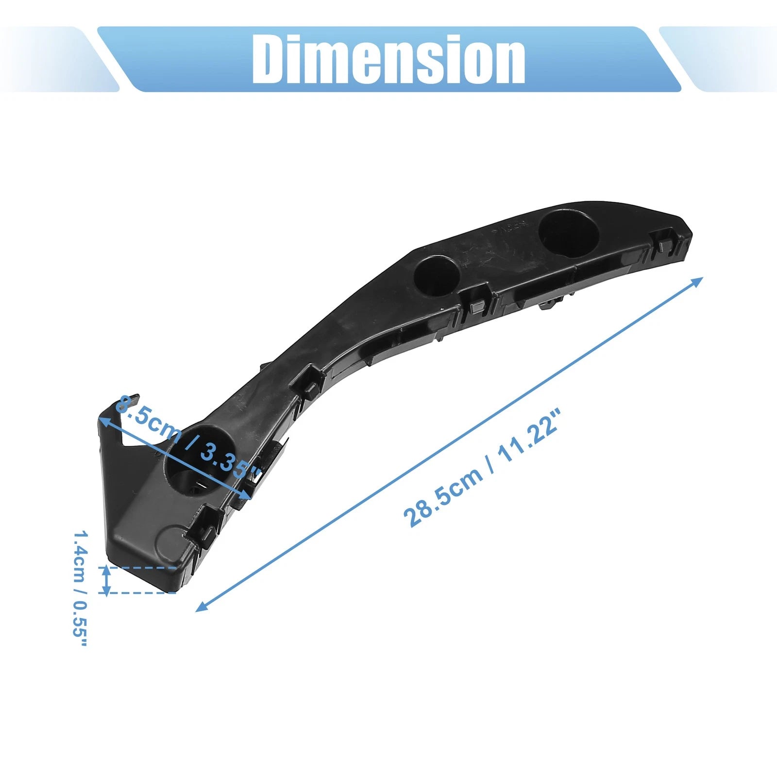 Front Bumper Mounting Support Bracket Pair for Toyota Prius (2010–2015)