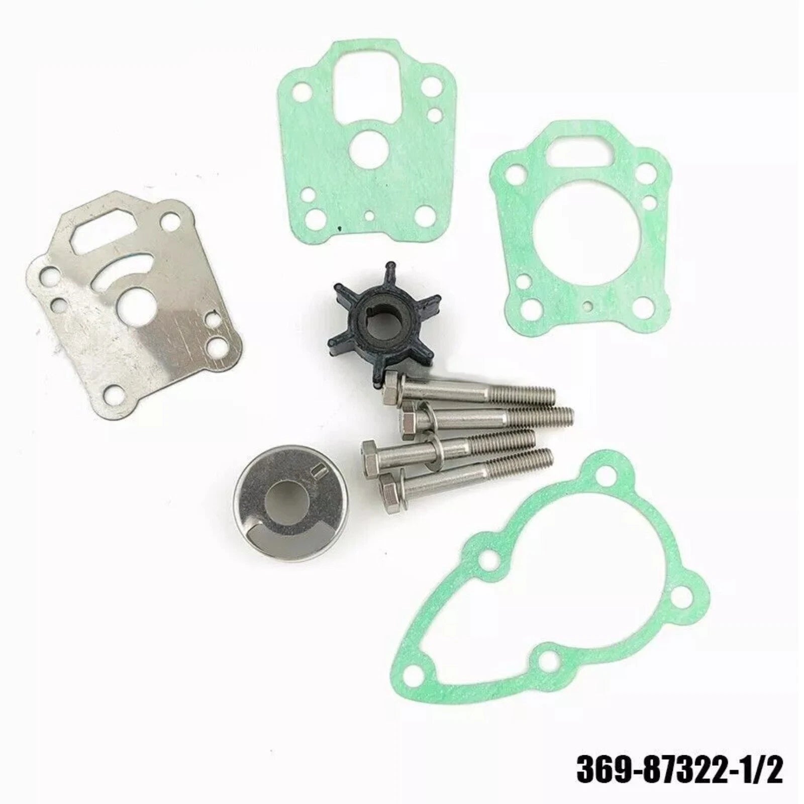 Water Pump Impeller Repair Kit for Mercury 4 5 6 HP Outboard (16159A03, 8M0155395)