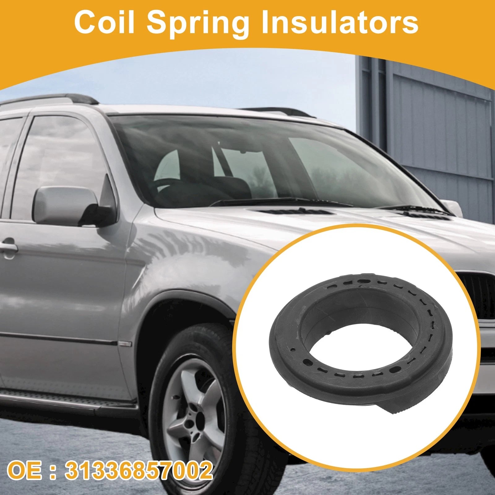 Lower Coil Spring Insulator Replacement for BMW X5 (2007–2018) Rubber