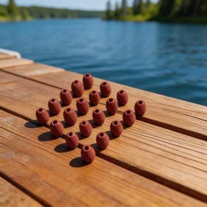 20X PVC Perforated Float Balls for Deep Water Fishing Net