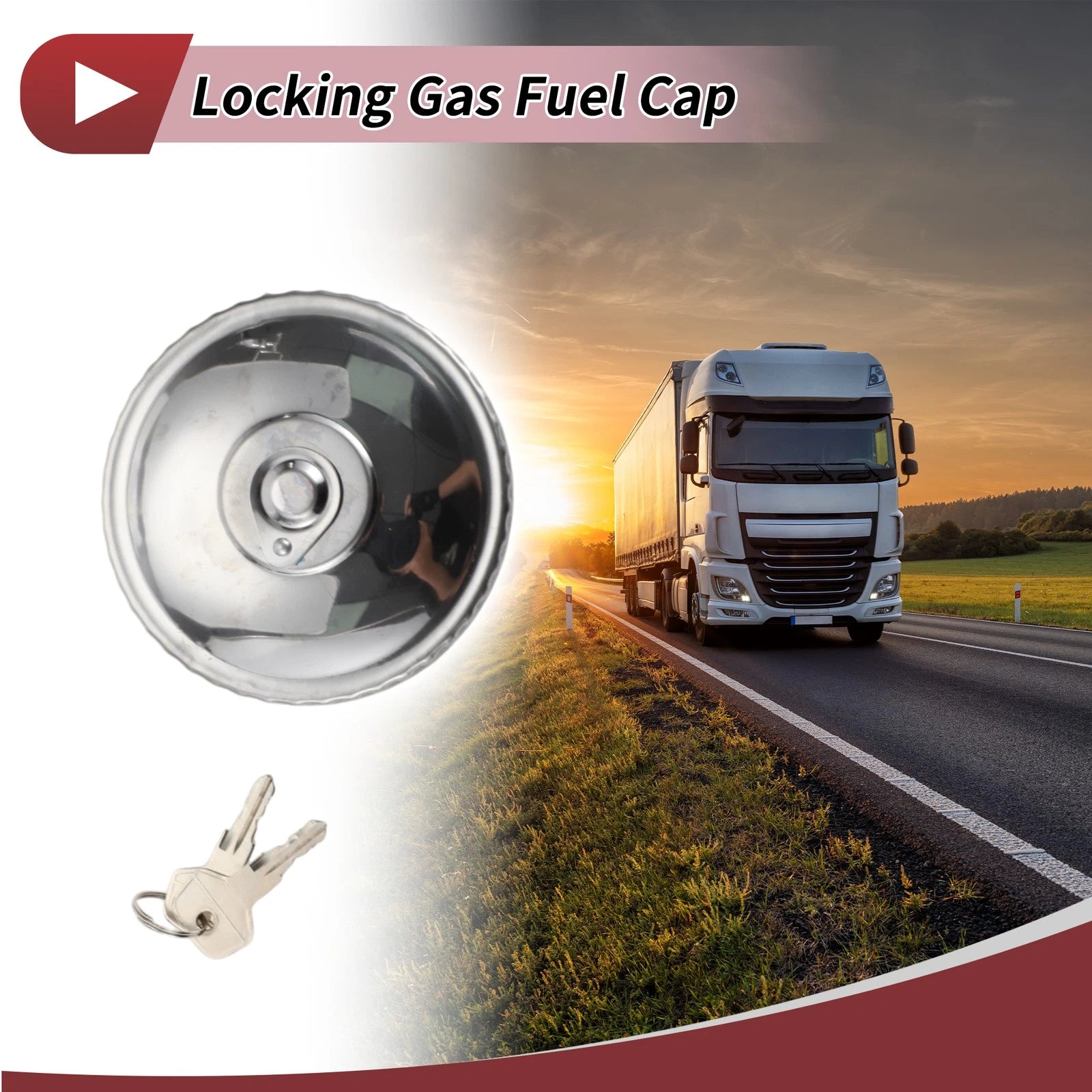 Locking Gas Cap Replacement with 2 Keys for Mercedes Benz (2010–2025)