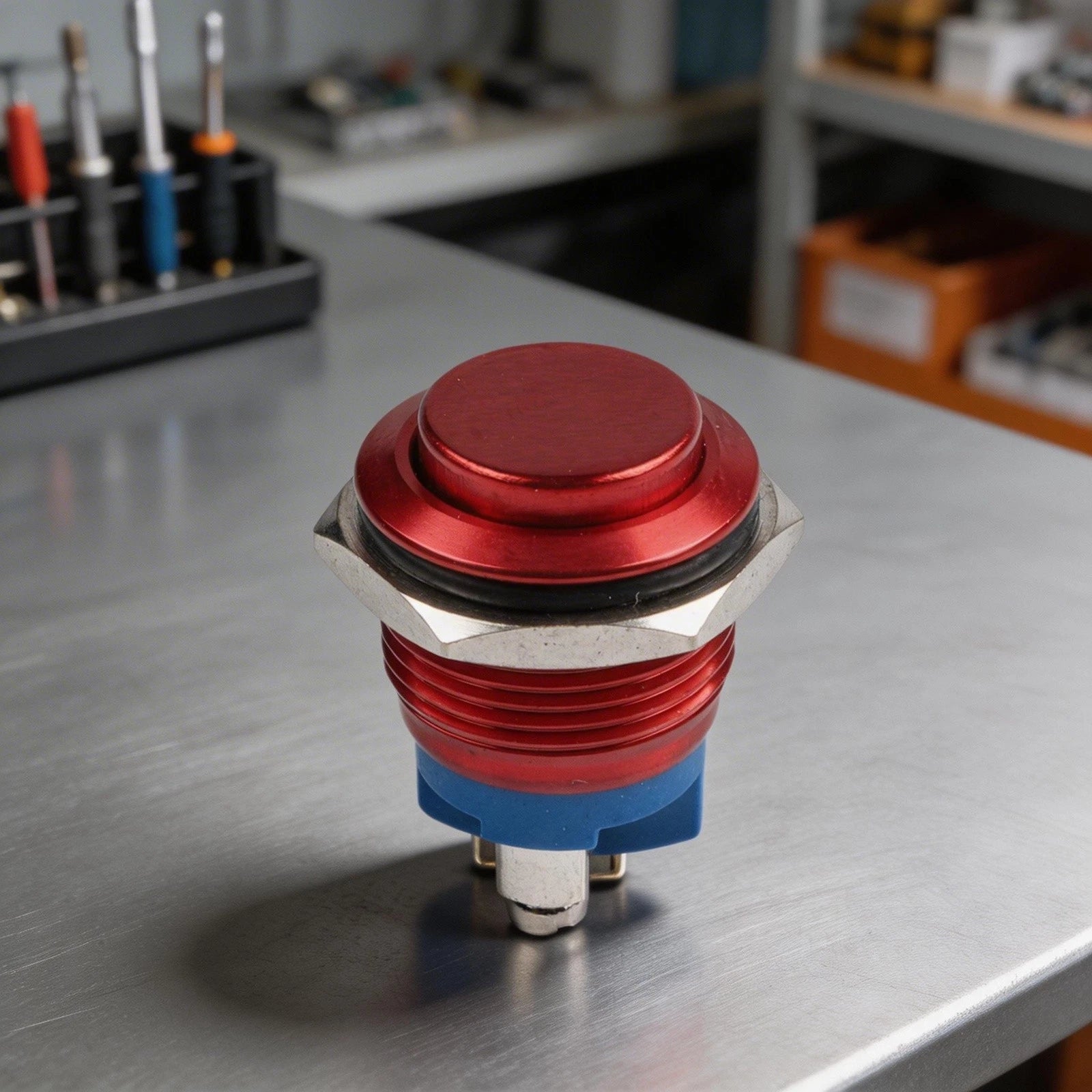 16mm Waterproof IP66 Metal Momentary Push Button Switch for