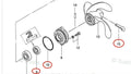 Lower Unit Seal Kit for Tohatsu 2/2.5HP 3.5HP 309601110 345650150 309650150