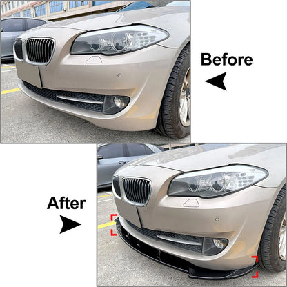 Front Bumper Spoiler Lip for BMW 5 Series F10 (2011–2014)