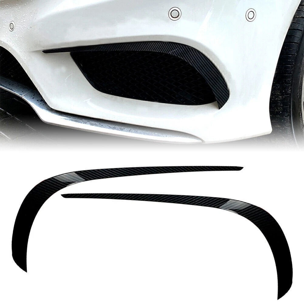 Front Bumper Lip Chin Spoiler Splitter for Benz E-Class W212 (2014–2016) Carbon