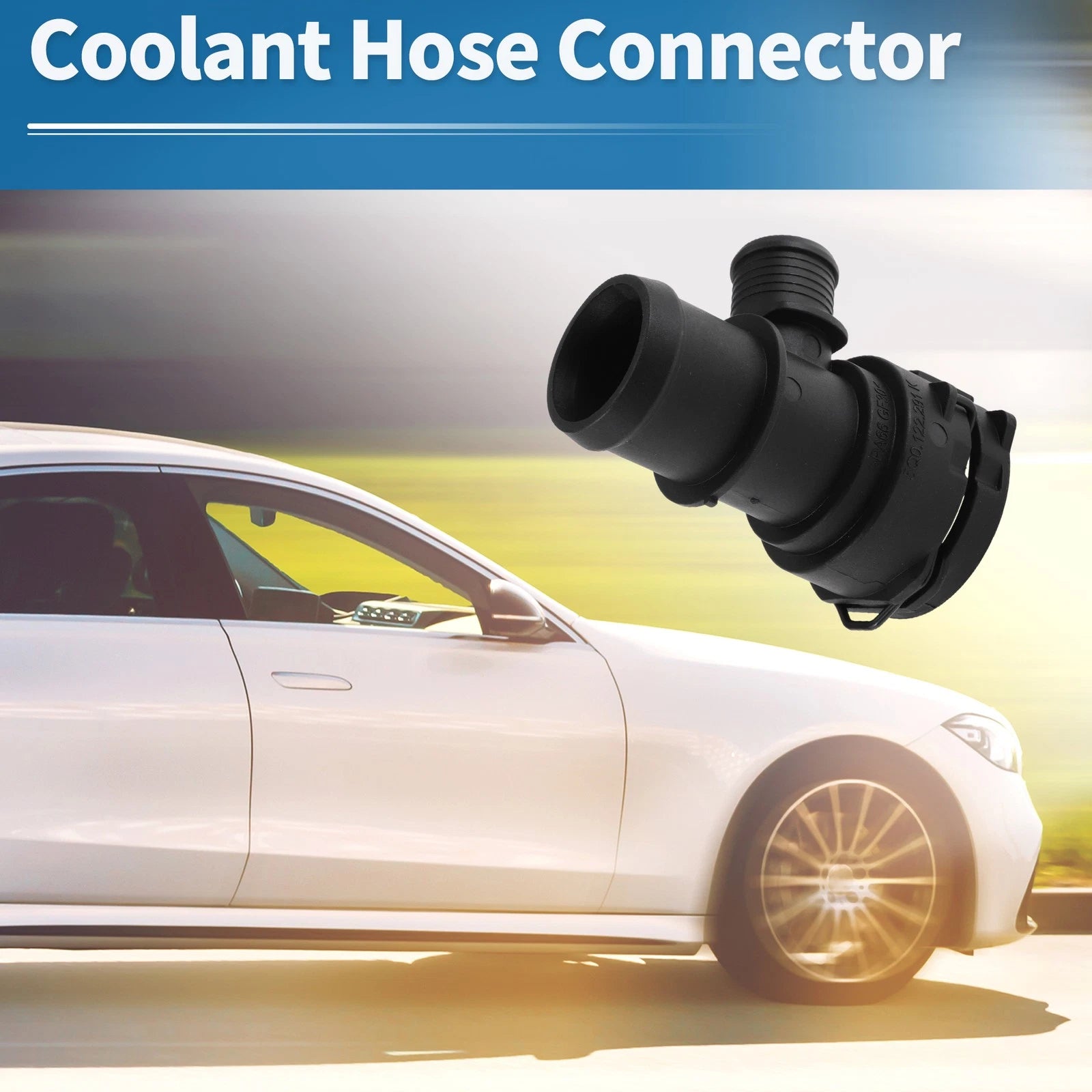 Engine Coolant Hose Connector Replacement for VW Jetta 2019–2024 Plastic