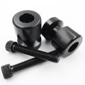 Black Swingarm Spools 8mm Thread for Honda CBR954RR (2002–2003)