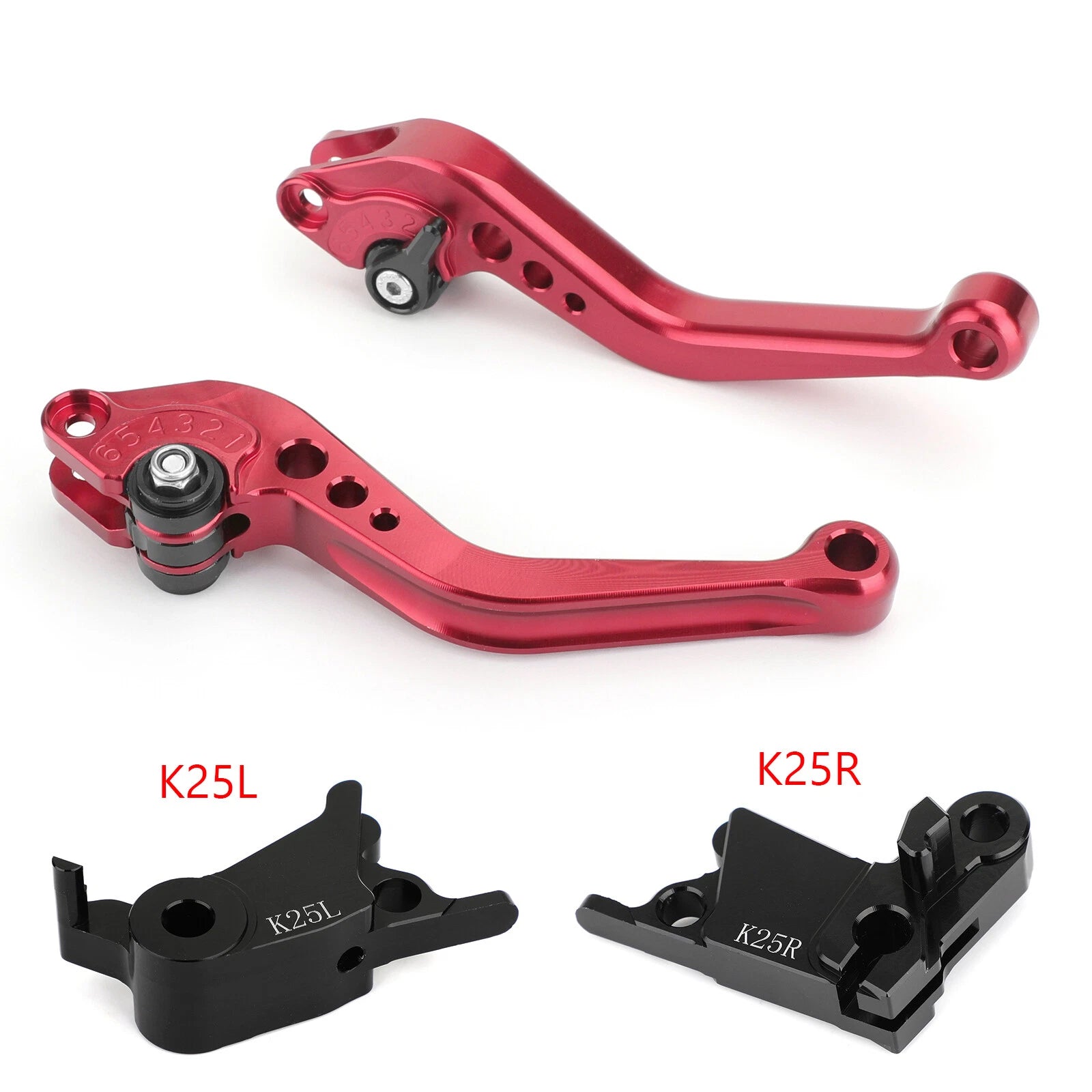 Short Clutch Brake Lever for Street Bike 790 (2018–2019) Red