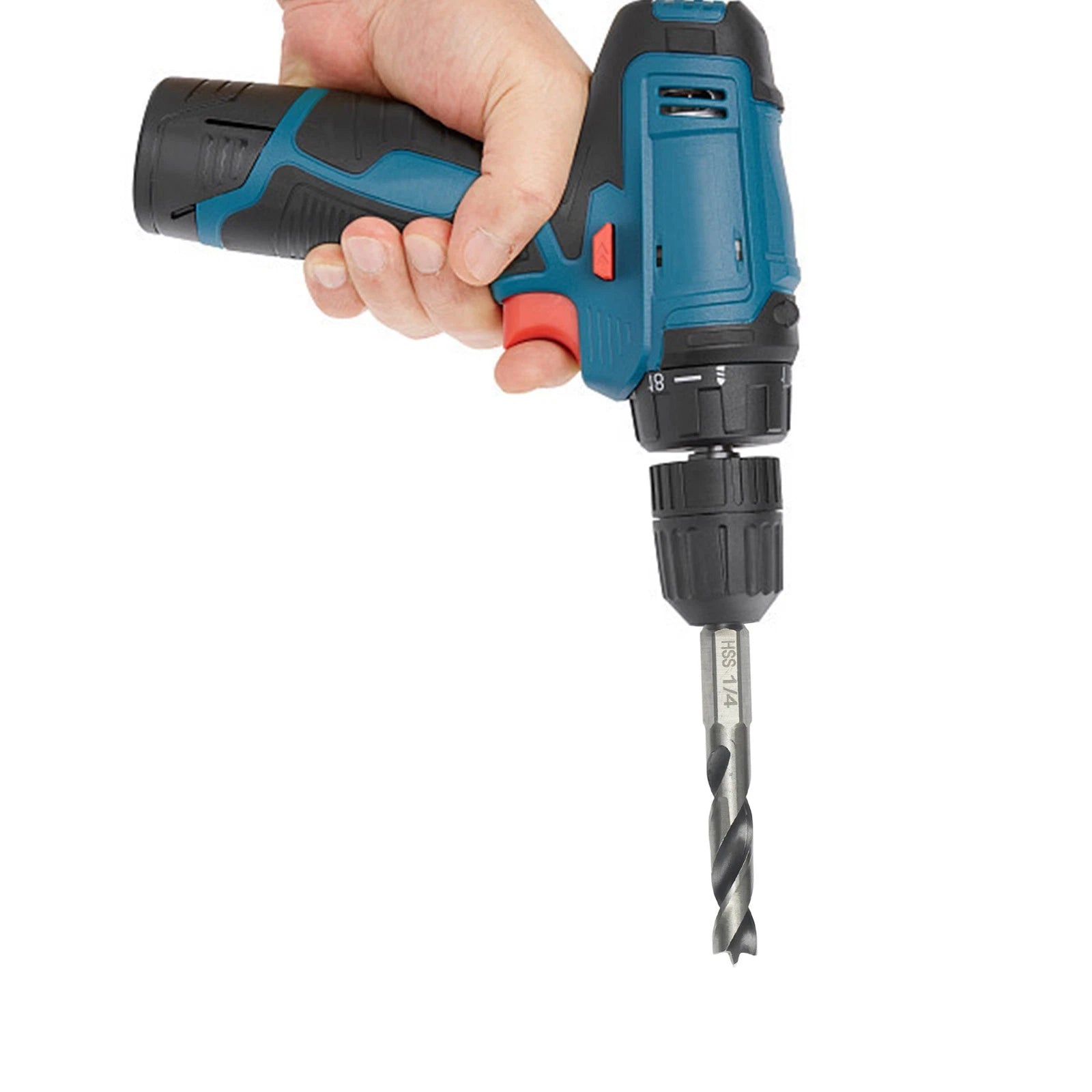 6-Piece Drill Bit Set 1/4 Inch Hex Shank for Wood