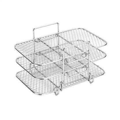 Set of 2 Multi Layer Mesh Baskets for Air Fryers and Steamers