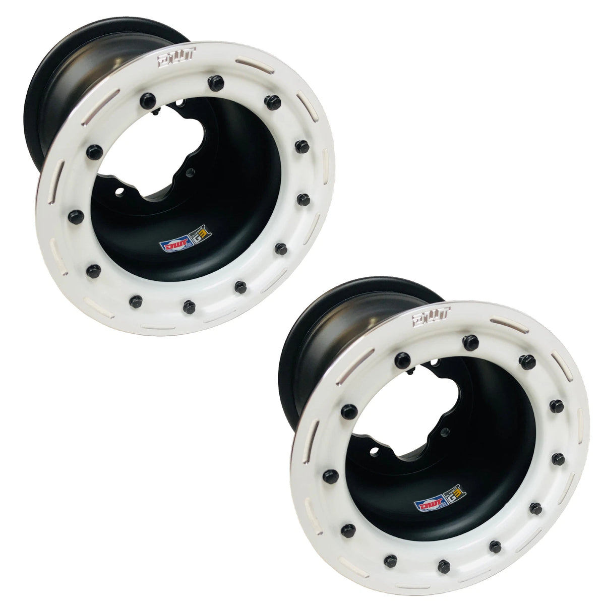 Pair of DWT G3 Rear Beadlock Wheels for Banshee Warrior 350 (8" 8x8 4/115)