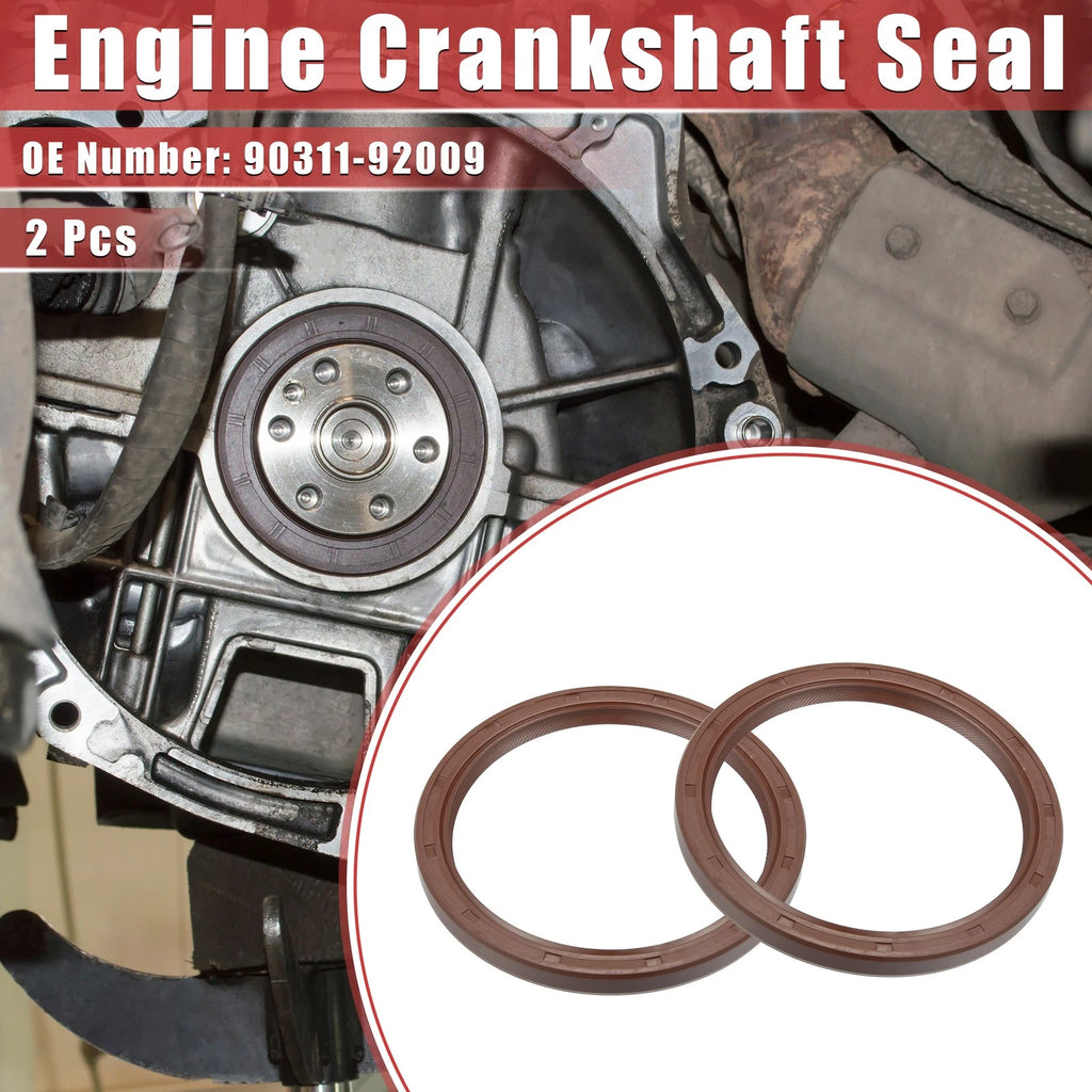 Engine Crankshaft Seal 2Pc Replacement for Lexus ES350 (2007–2023)