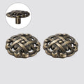 2/5/10Pc Antique Round Pull Handle Retro Door Cabinet Pulls Cupboard Drawer Knob