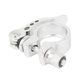 Adjustable Seatpost Clamp Alloy Bike Bracket Silver Tone 28.6mm