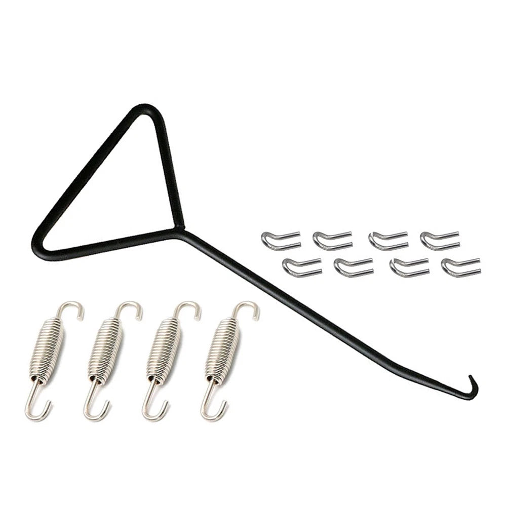 Set of 4 Exhaust Pipe Muffler Mounting Springs Hooks for Universal Motorcycle
