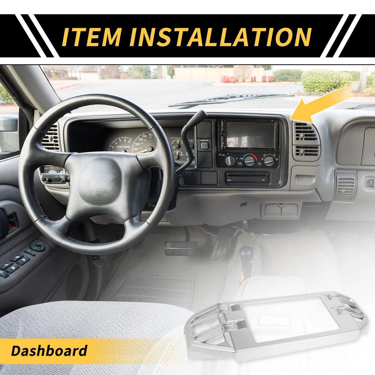 Dashboard Side Air Vent AC Outlet Cover Trim for Toyota Tundra (2022–2024)