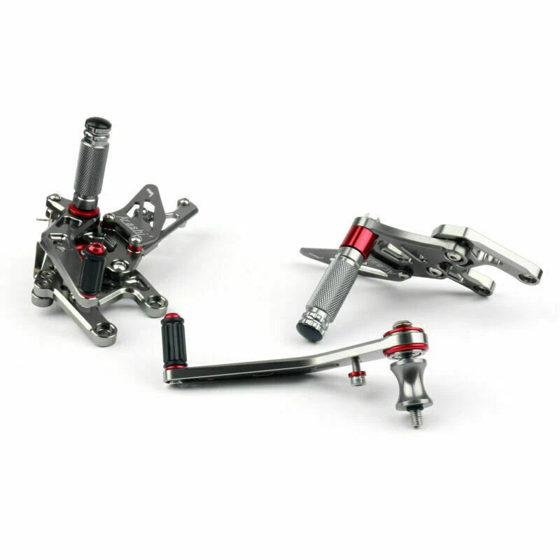 Aluminum Rearsets Footpeg Pedals for Honda CBR 1000RR (2012–2018) Titan Color