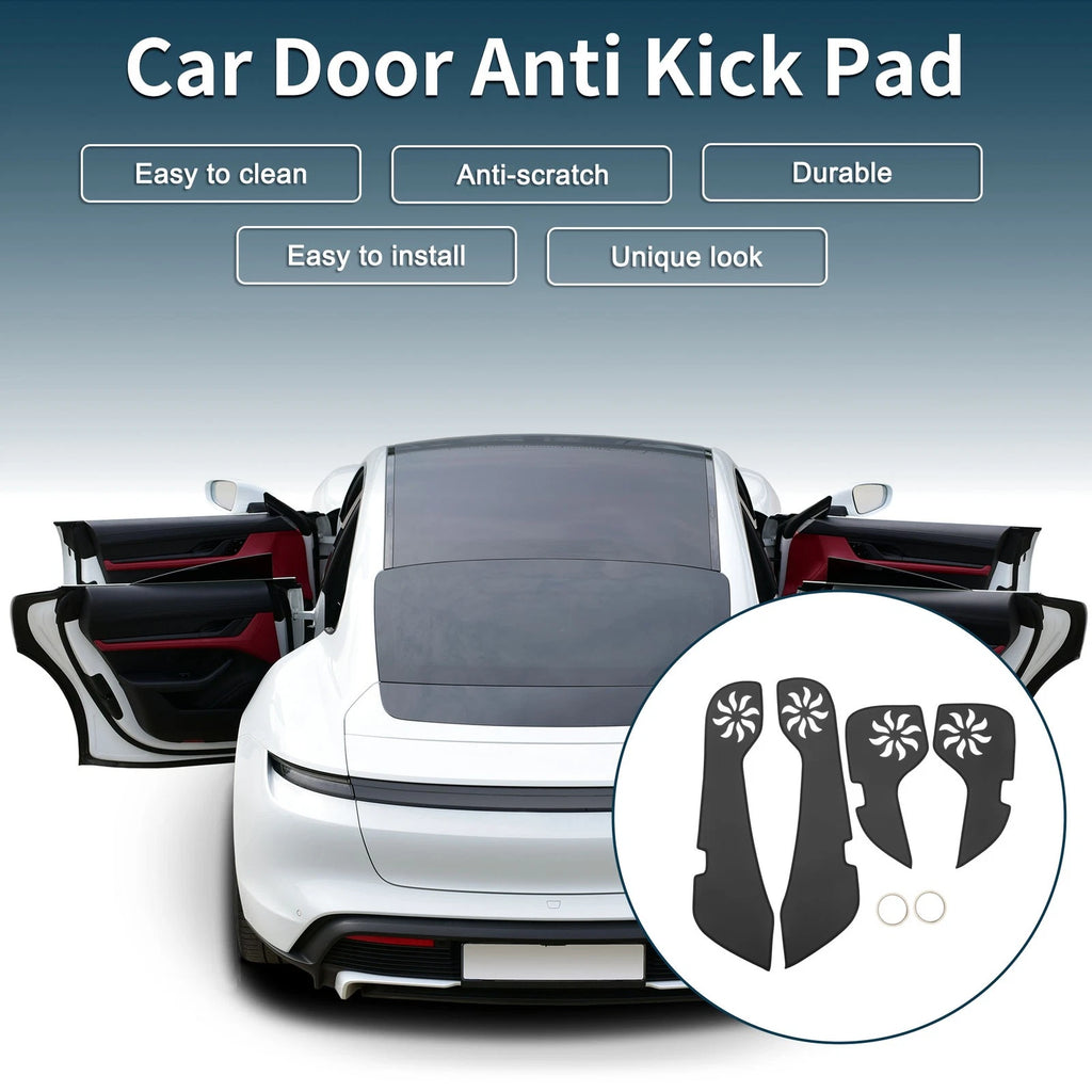 Door Anti Kick Pad Protector for Chevrolet Malibu 2016–2025 Black 1 Set