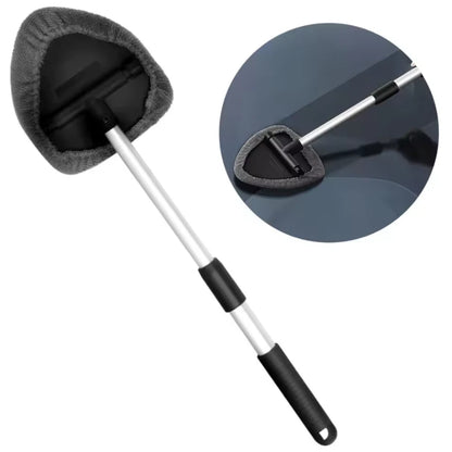 Microfiber Car Window Cleaning Brush with Telescopic Rotatable Features