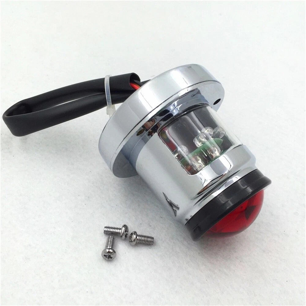 Chrome License Bracket & Tail Light for Harley Touring (2000–2023)