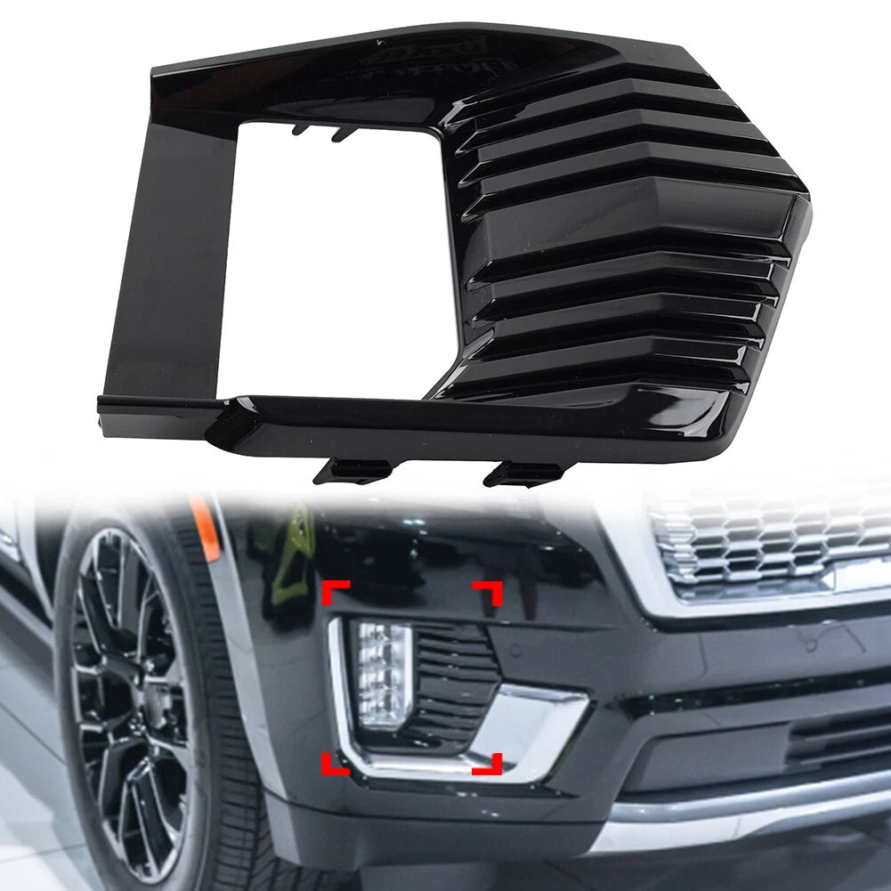 Right Front Bumper Fog Light Grille Covers for GMC Yukon (2021–2024)