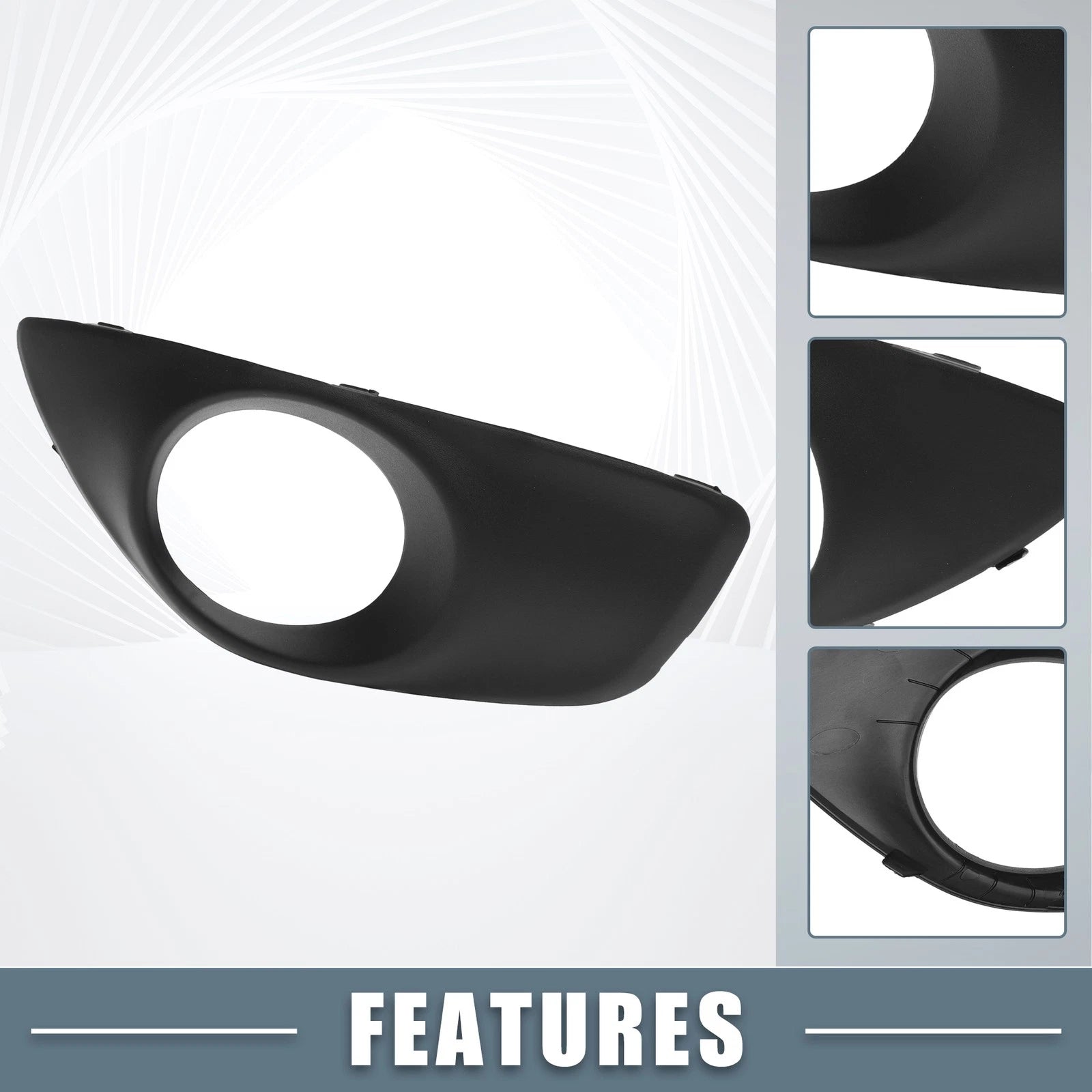 Front Left Right Fog Light Grille Cover Pair for Hyundai Santa Fe (2010–2012)
