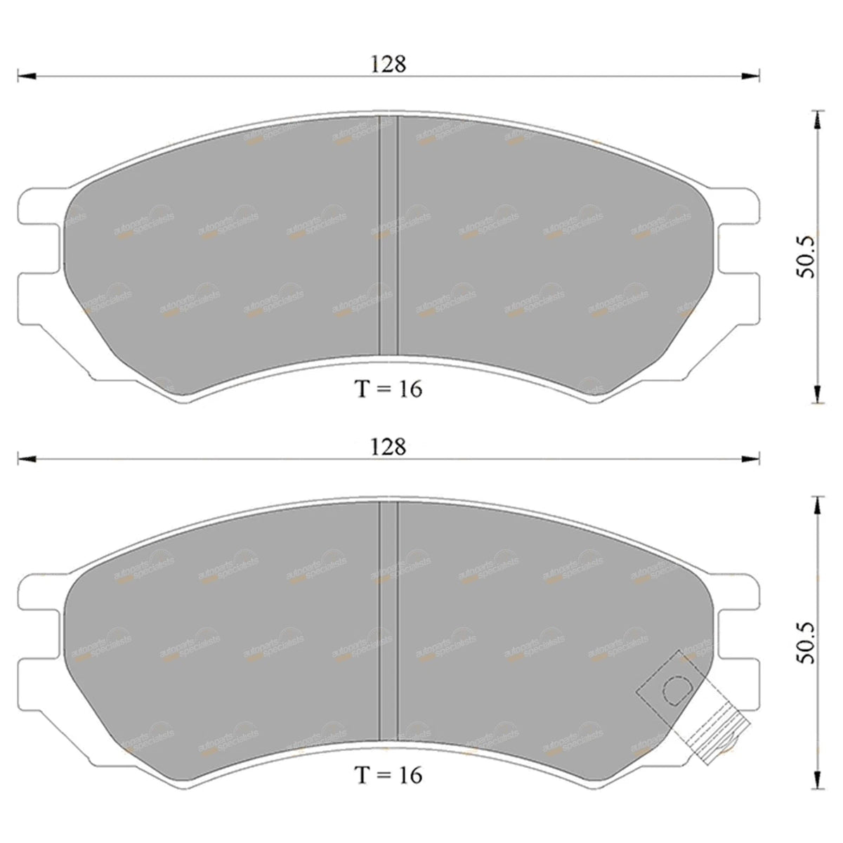 Front Disc Brake Pads Set for Nissan Bluebird U13 (1993–1997) KA24DE