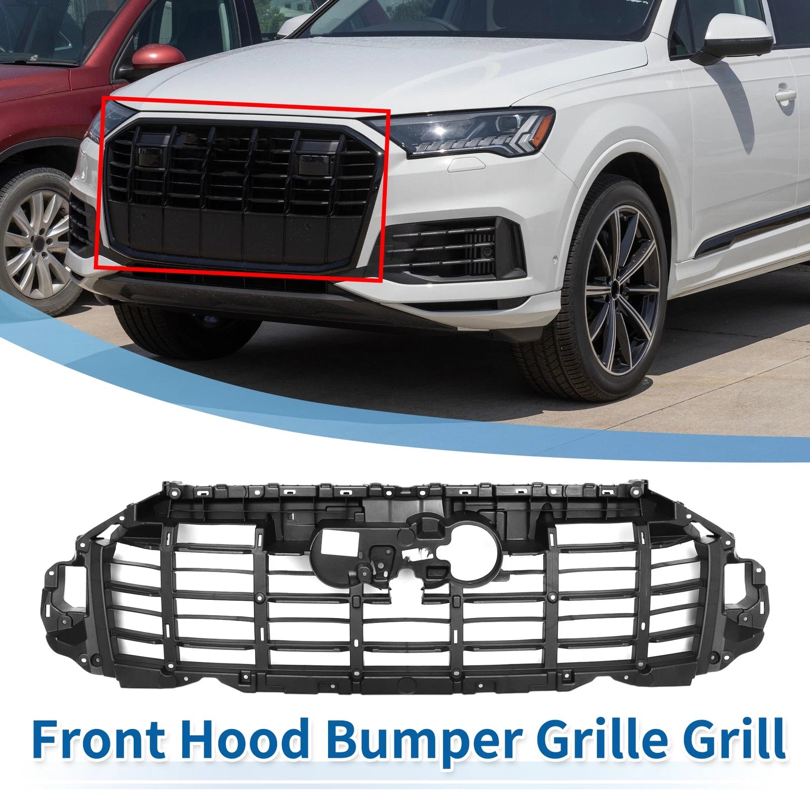 Front Inner Bracket Support for Audi Q7 Bumper Grille Grill (2020–2024)