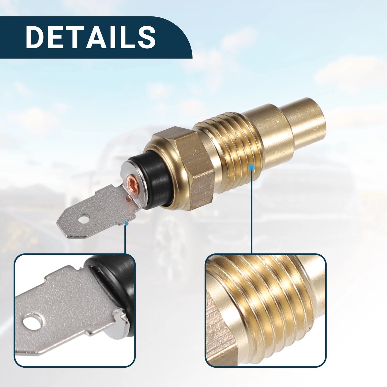 Coolant Temperature Sensor for INFINITI M30 (1990–1992) 1Pcs