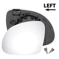 Left Side Mirror Glass White Non-Heated Replacement for Seat Alhambra (2010–2020)