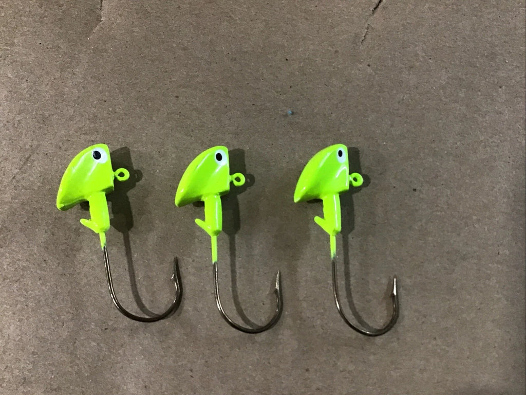 3-Pack Eagle Claw Walleye Jig 3/8Oz ECJH38-FCHT