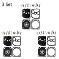 Set of 3 Carburetor Gasket Kit for Zama RB-40, FS106, FS108, FS120, FS200, FS450