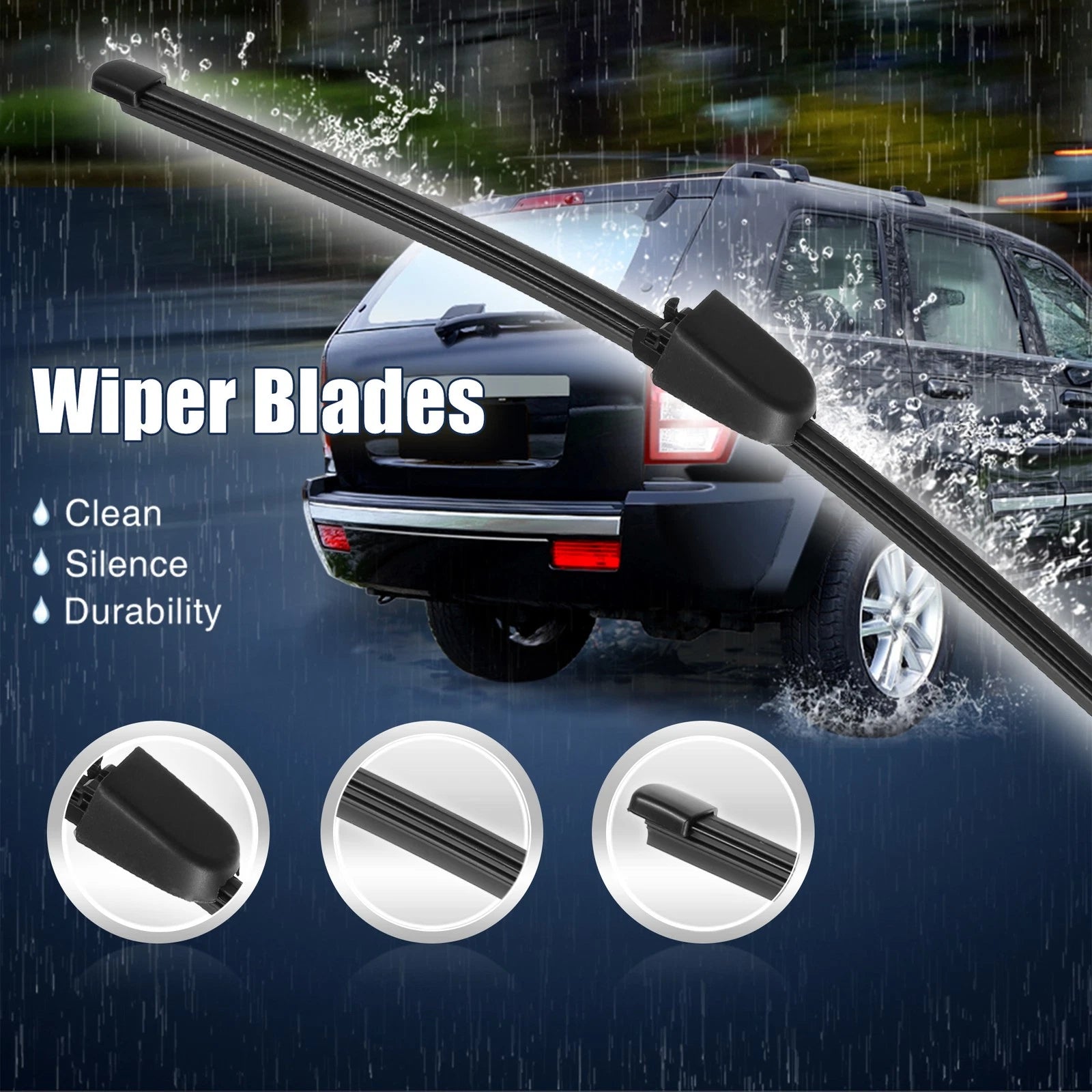 Rear Windshield Wiper Blades 330mm Replacement for Volkswagen (2005–2015)