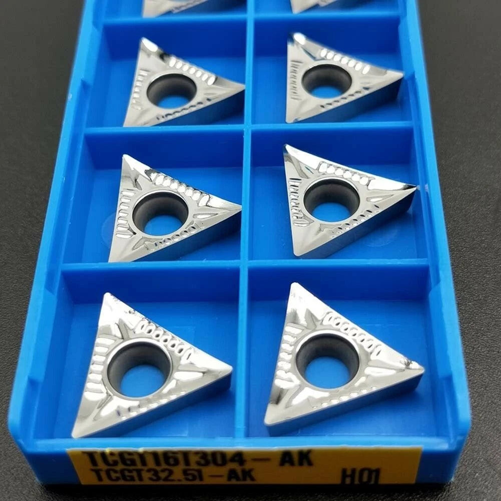 10pcs TCGT16T304AK Carbide Inserts for Aluminum (Compatible with )