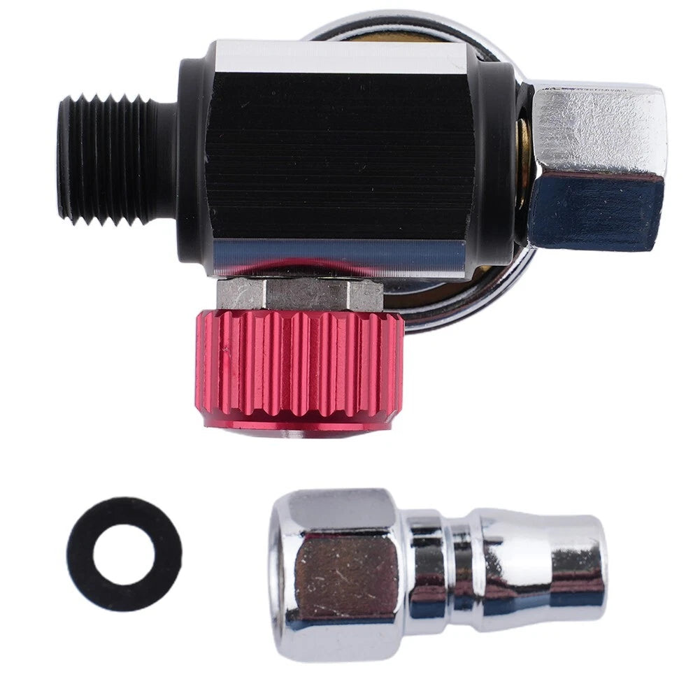 Air Pressure Regulator Tool with Barometer and Nozzle Attachment