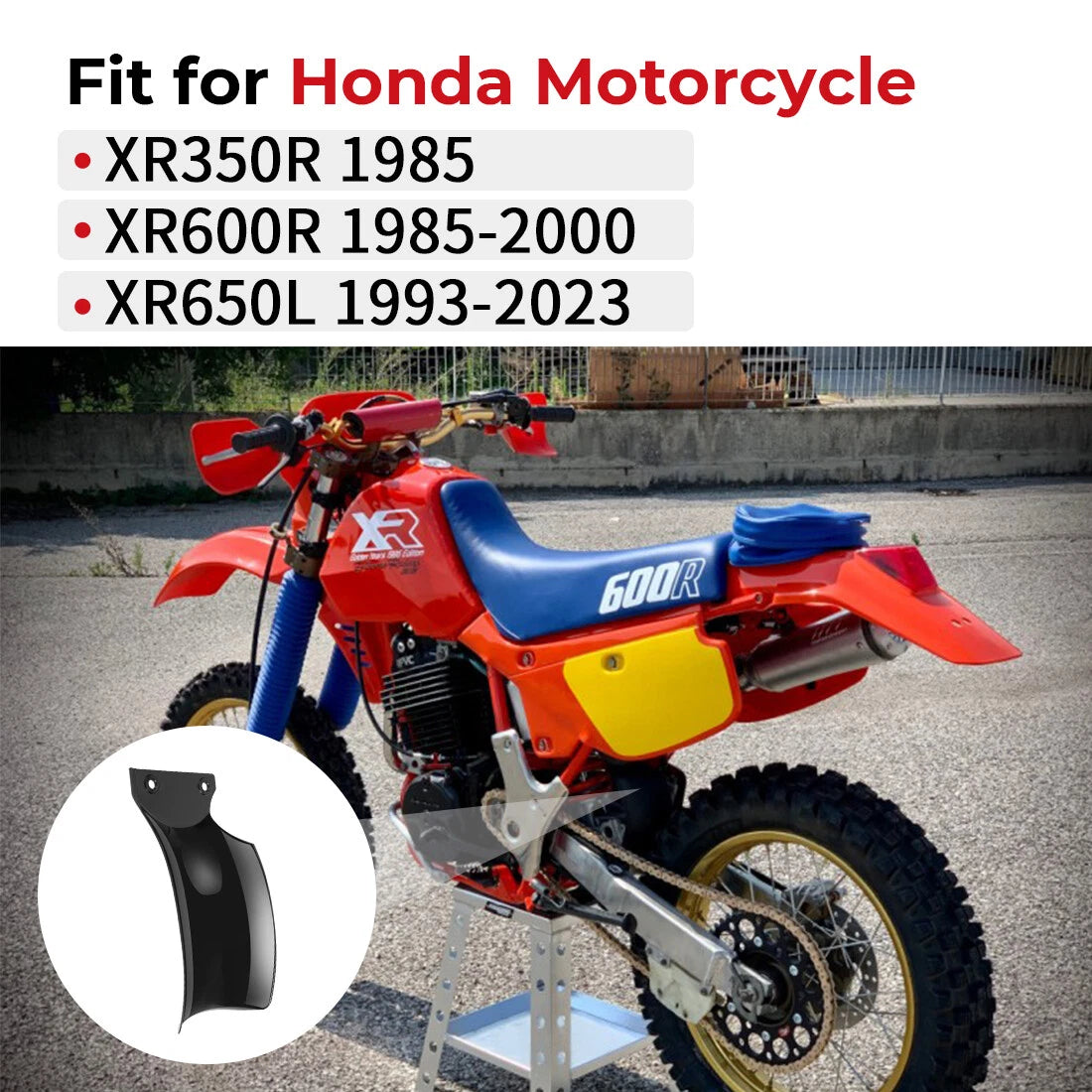 Mudflap Splash Guard for Honda XR350R (1985), XR600R (1985-2020), XR650L (1993-2023)