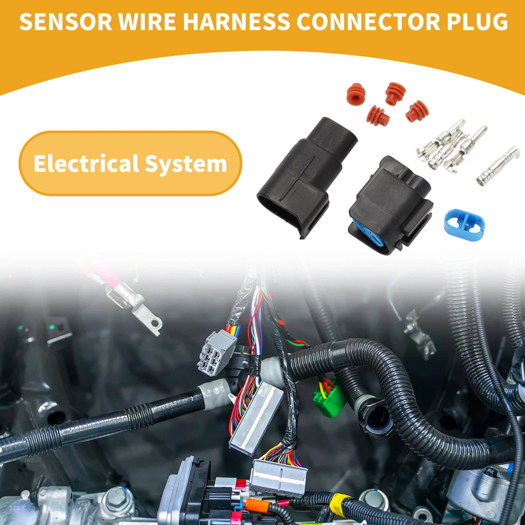 2 Pin Waterproof Sensor Wire Harness Connector Plug for Car Boat RV