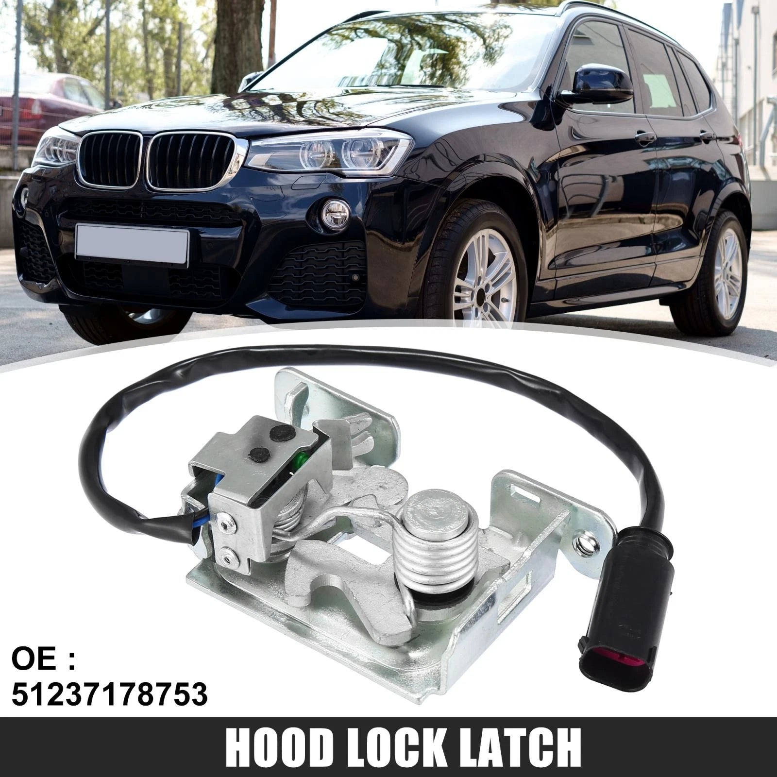 Engine Hood Catch Lock Latch for BMW X5 X6 (2007–2024)