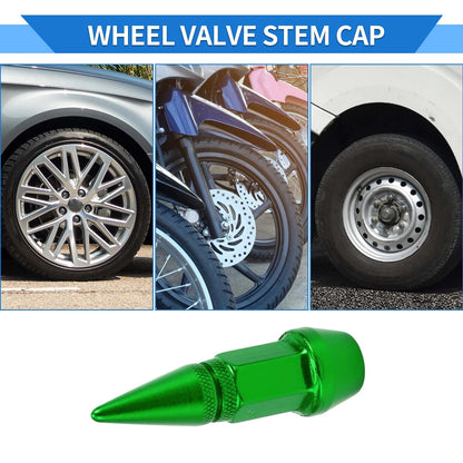 Tire Valve Stem Caps Wheel Valve Cap for Car SUV Bike RV (45x14mm) 4 Pcs