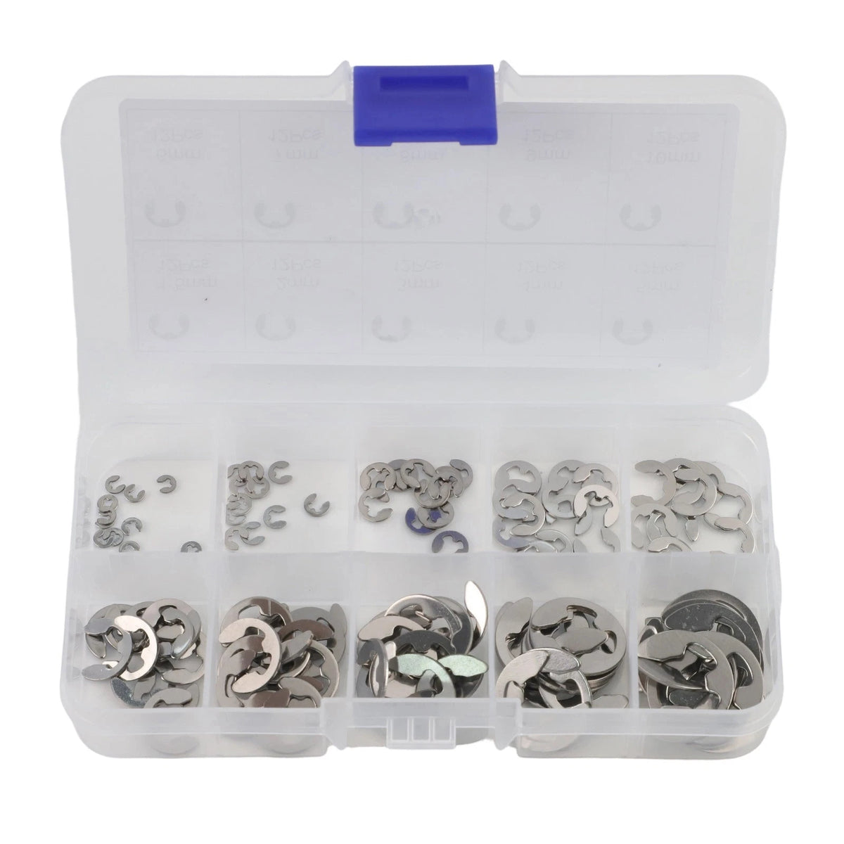 304 Stainless Steel Retaining Ring Kit for Smooth Surface (120pcs)