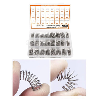 392-Piece Compression Springs Assortment Kit - 304 Stainless Steel