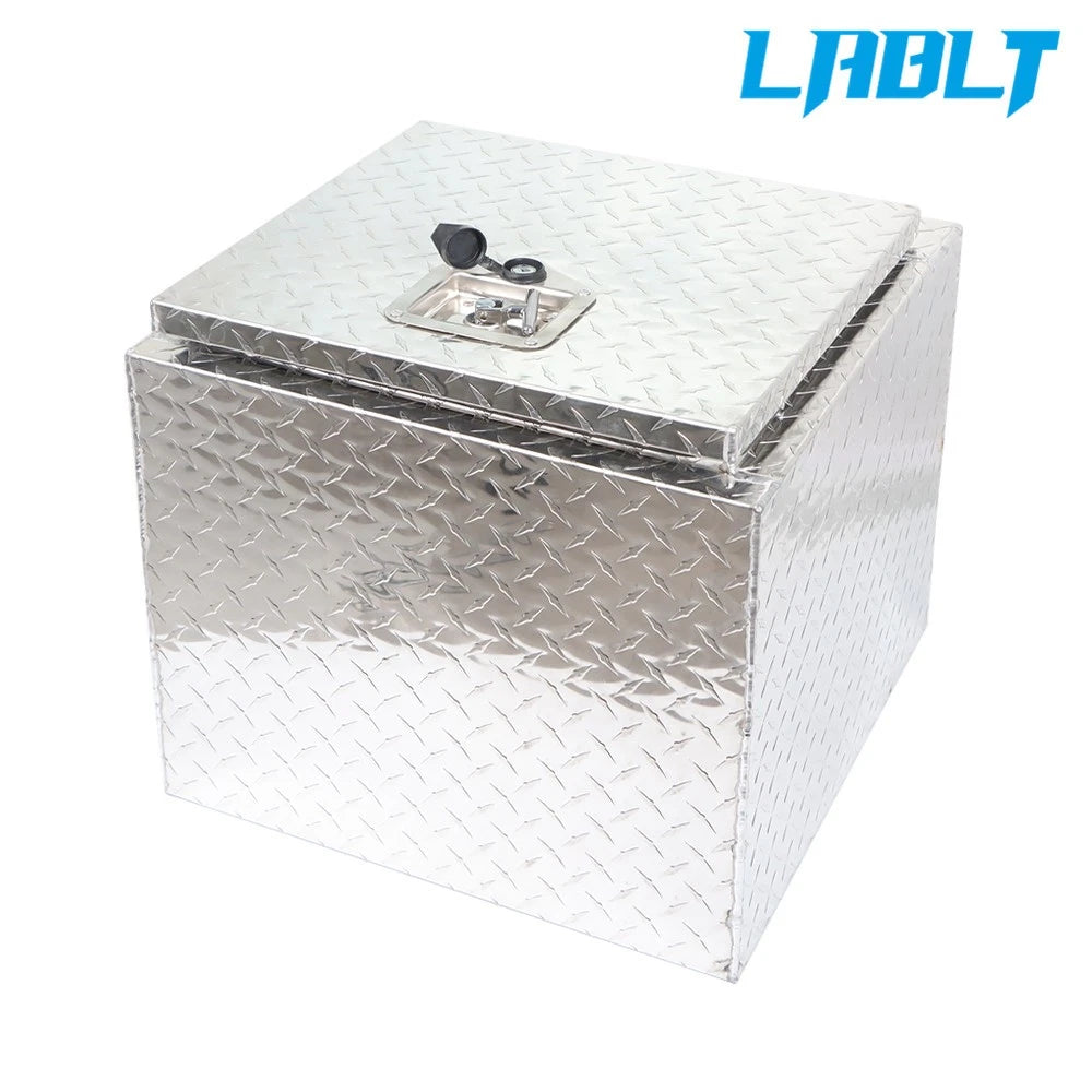 18" Silver Aluminum Underbody Tool Box for Trailer RV Bed Storage