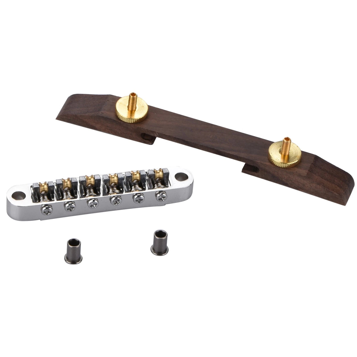 Copper Roller Bridge Tailpiece for Jazz Guitar (Archtop)