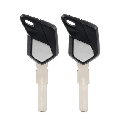 Uncut Blade Blank Key 2pcs For MV Agusta F4 1000 Brutale 920 990 1090 Black